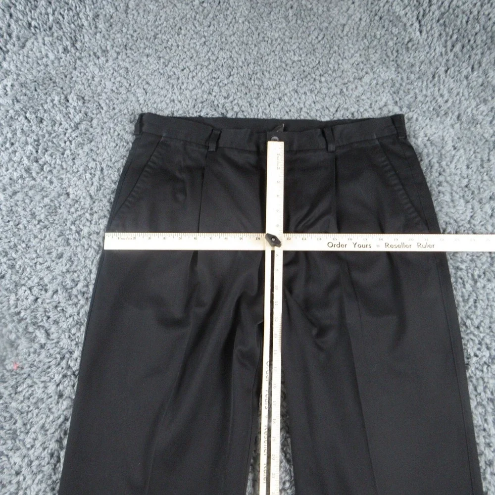 Nike Pants Mens 38x32 Black Pleated Cuffed Golf Chino 37x30.5*